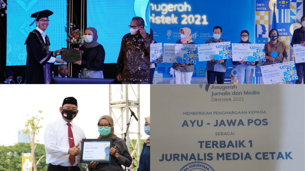 Penghargaan yang diberikan oleh beberapa kampus dan kementerian selama menjadi jurnalis